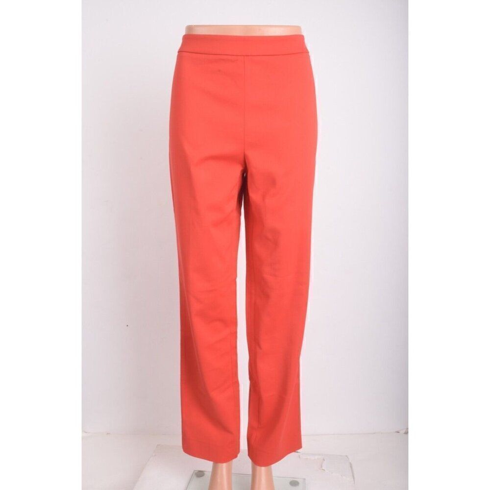 Carolina Herrara Womens Slim Straight Dress Pants Trousers Hot Red Sz US 4 NWT